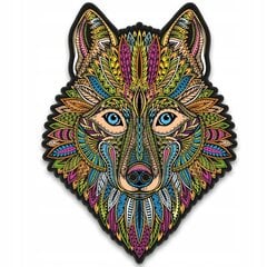 Деревянный пазл Волк | Решительный волк | 200 деталей | XL цена и информация | Пазлы | 220.lv