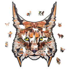 Деревянный пазл Discreet Lynx | Discreet Lynx | 140 деталей | L цена и информация | Пазлы | 220.lv