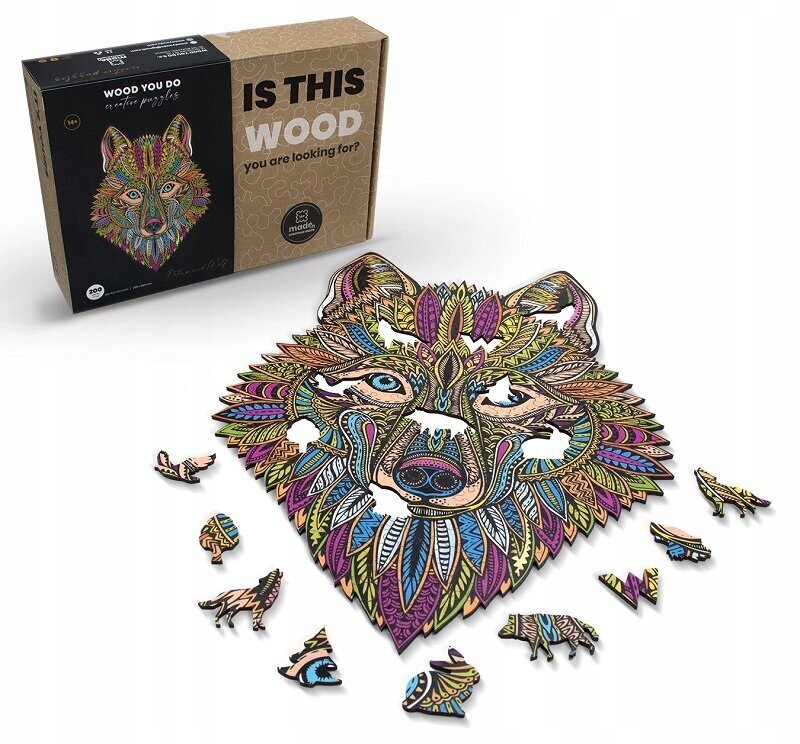 Koka puzle Vilks Wood You Do, 140 d. cena un informācija | Puzles, 3D puzles | 220.lv