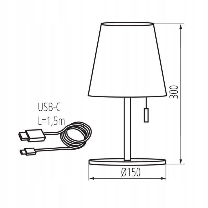 Unila LED nakts galda lampa цена и информация | Galda lampas | 220.lv