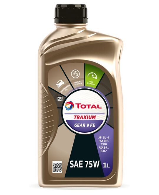 Transmisijas eļļa Total SAE 75W Traxium, GEAR 9 Fe, 1 l cena un informācija | Motoreļļas | 220.lv