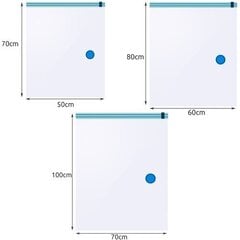 Vakuuma maisu komplekts, dažādi izmēri, 15gab. cena un informācija | Pakaramie un apģērbu maisi | 220.lv