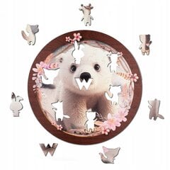 Деревянный пазл | Медведь | 40 деталей | XL цена и информация | Пазлы | 220.lv