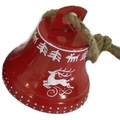 dekoratīvs keramikas zvans 12x13cm cena un informācija | Ziemassvētku dekorācijas | 220.lv