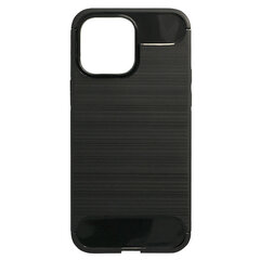 „Carbon“ твердый силиконовый чехол (TPU) - черный (iPhone 14 Pro Max) цена и информация | Чехлы для телефонов | 220.lv