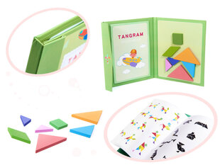 Magnētiska mozaīka Tangram Woodines, 7 d. цена и информация | Развивающие игрушки | 220.lv