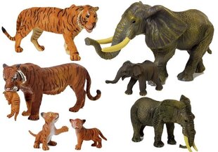 Figūriņu komplekts Dzīvnieki Safari Lean Toys The World of Animals, 7 gab. cena un informācija | Rotaļlietas meitenēm | 220.lv