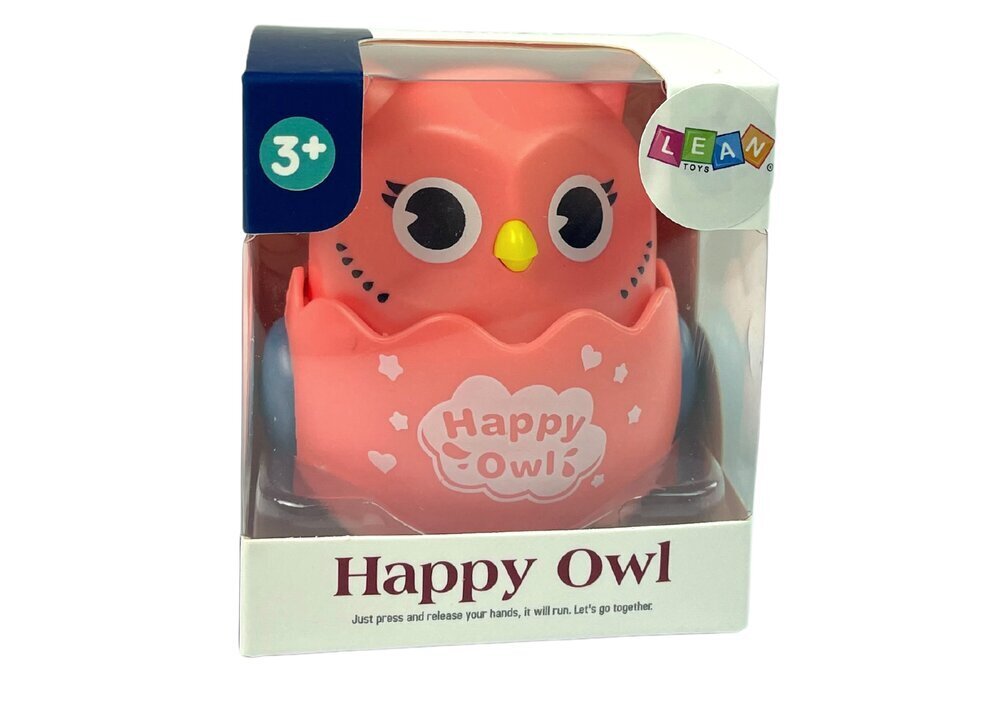 Interaktīva rotaļu pūce Lean Toys Toddler Owl Sensory Pink cena un informācija | Rotaļlietas meitenēm | 220.lv