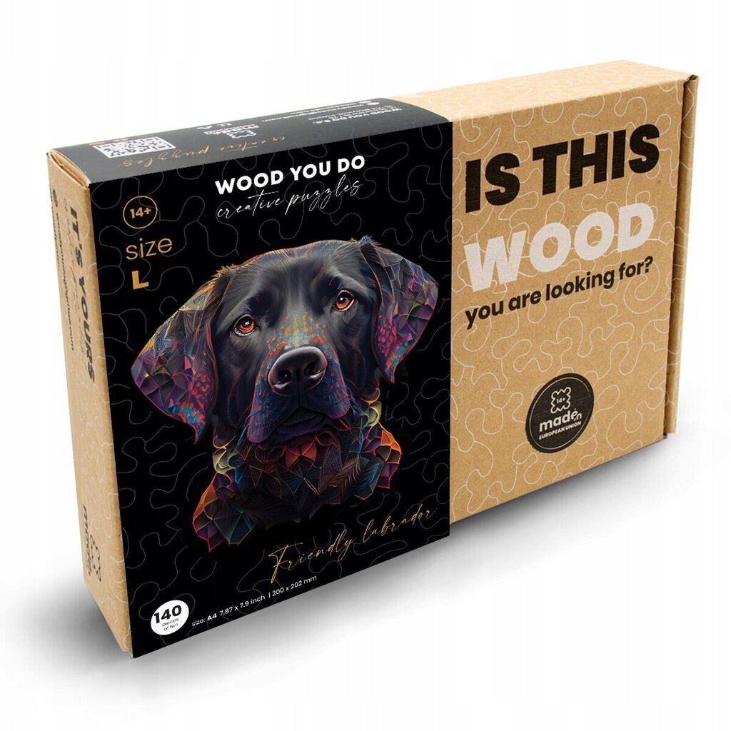 Koka puzle Suns Labradors Wood You Do, 100 d. цена и информация | Puzles, 3D puzles | 220.lv