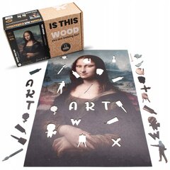 Koka puzle Leonardo Da Vinci Mona Lisa Wood You Do, 700 d. cena un informācija | Puzles, 3D puzles | 220.lv