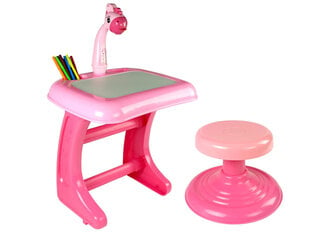 Bērnu projektora zīmēšanas galda komplekts Lean Toys 6888 Projector learning desk cena un informācija | Attīstošās rotaļlietas | 220.lv