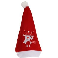 Ziemassvētku cepure, 30x40cm - ziemeļbriedis cena un informācija | Svētku dekorācijas | 220.lv