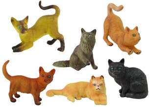 Figūriņu komplekts Tīršķirnes kaķi Lean Toys Mini Cat, 6 gab. cena un informācija | Rotaļlietas meitenēm | 220.lv