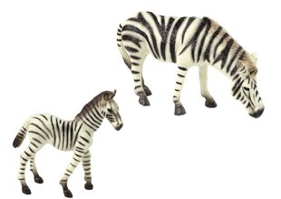 Figūriņu komplekts Zebras Lean Toys Animal Series, 2 gab. cena un informācija | Rotaļlietas meitenēm | 220.lv