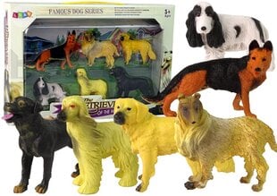 Figūriņu komplekts Tīršķirnes suņi Lean Toys Famous Dog Series The Retrievers, 6 gab. cena un informācija | Rotaļlietas zēniem | 220.lv