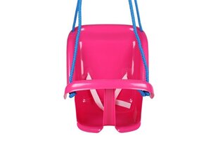 Piekaramās bērnu šūpoles Lean Toys Pink Bucket Swing 1660, 35 cm × 40 cm × 43 cm, 2+ цена и информация | Детские качели | 220.lv