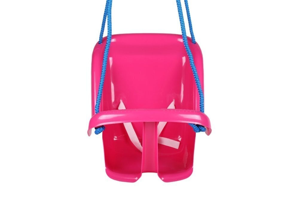 Piekaramās bērnu šūpoles Lean Toys Pink Bucket Swing 1660, 35 cm × 40 cm × 43 cm, 2+ cena un informācija | Šūpoles | 220.lv
