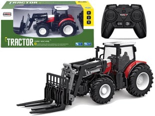 Tālvadības pults vadāms rotaļu iekrāvēja traktors Korody Tractor Farm Machine cena un informācija | Rotaļlietas zēniem | 220.lv