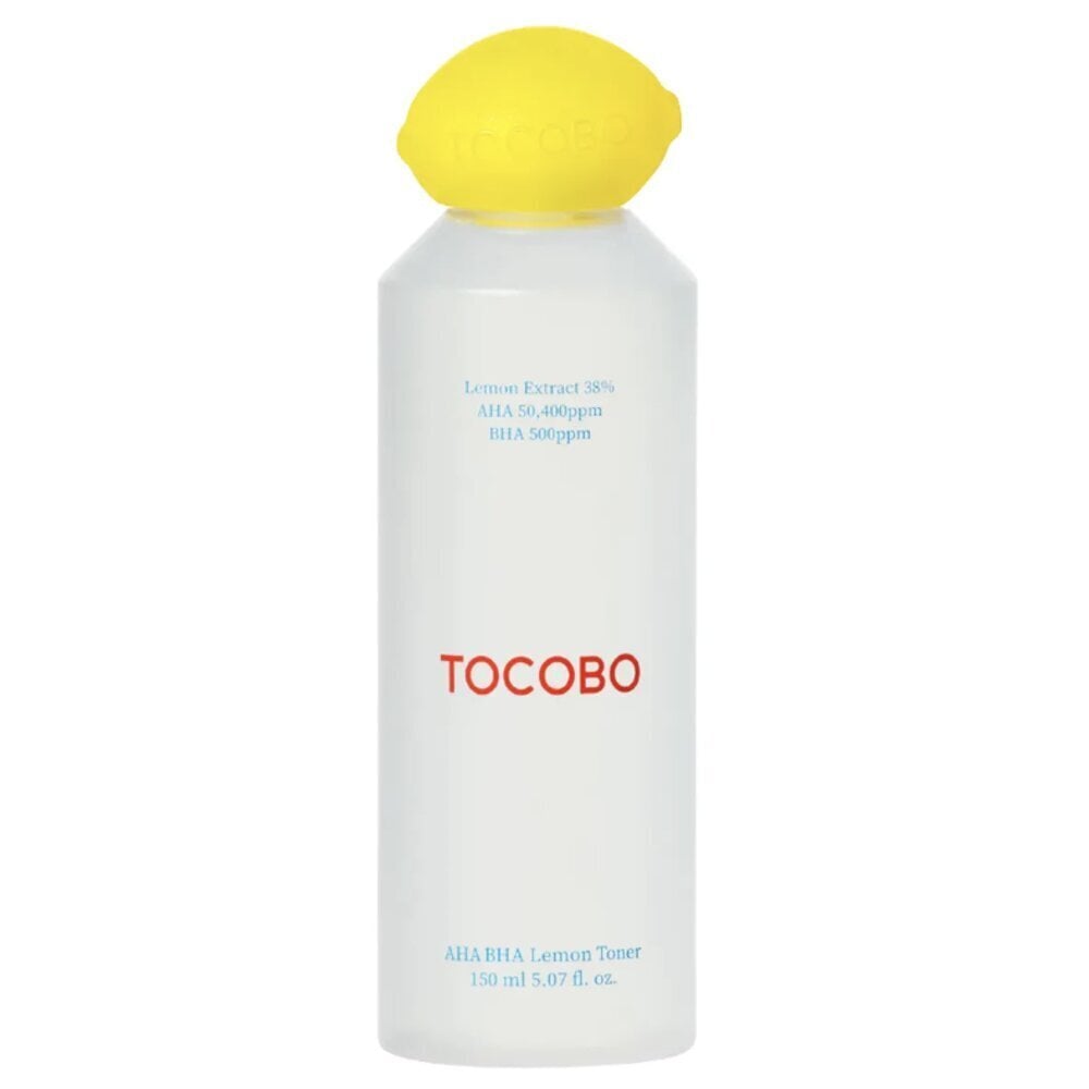 Toniks ar citrona ekstraktu Tocobo AHA BHA Lemon Toner, 150 ml цена и информация | Sejas ādas kopšana | 220.lv