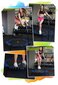 Fitnesa batuts ar rokturi Neo Sport, 127 cm, zaļš cena un informācija | Batuti | 220.lv