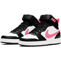 Nike Обувь Court Borough Mid 2 White Black Pink CD7782 005 CD7782 005/4.5 цена и информация | Детская спортивная обувь | 220.lv