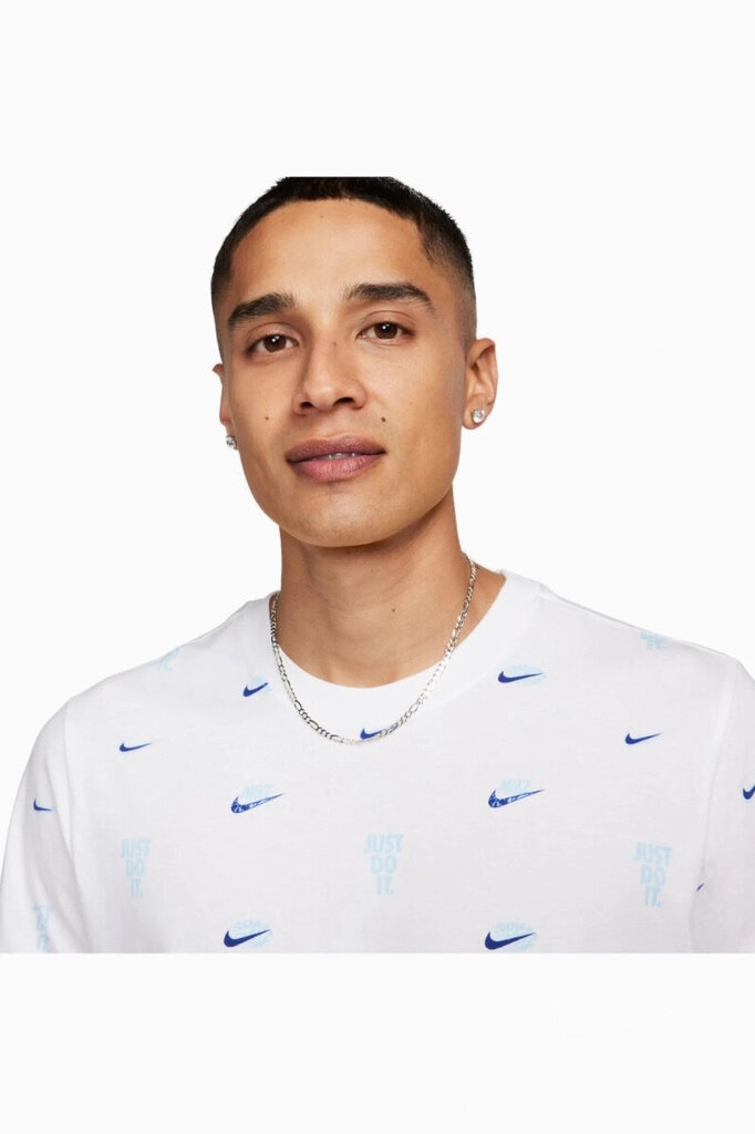 Nike T-Krekli Nsw Tee M90 12Mo Aop White FQ8036 100 FQ8036 100/L cena un informācija | Vīriešu T-krekli | 220.lv