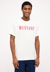 Mustang мужская футболка, белая цена и информация | Мужские футболки | 220.lv