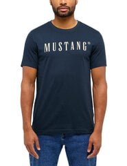 Мужская футболка Mustang, темно-синяя цена и информация | Мужские футболки | 220.lv