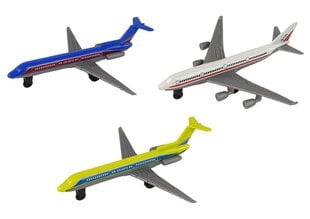 Rotaļu pasažieru lidmašīnu komplekts Lean Toys Aircraft Series, 6 gab. cena un informācija | Rotaļlietas zēniem | 220.lv