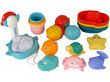 Vannas rotaļlietu komplekts Jūras pasaule Lean Toys, 17 gab. cena un informācija | Rotaļlietas zīdaiņiem | 220.lv