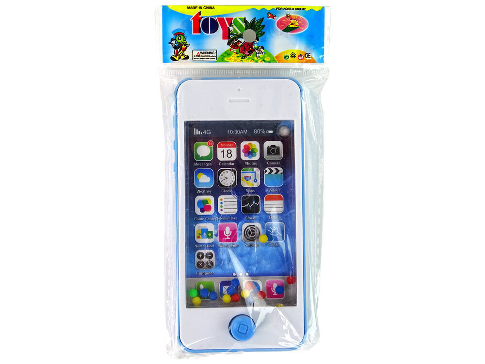 Rotaļu mobilais tālrunis Lean Toys 5S, zils цена и информация | Rotaļlietas zīdaiņiem | 220.lv