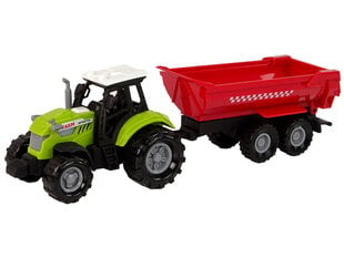 Interaktīvs rotaļu traktors ar kravas piekabi Lean Toys A Farmer's Tale, gaismu signāli cena un informācija | Rotaļlietas zēniem | 220.lv