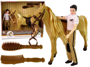 Leļļu komplekts jātnieks ar zirgu Lean Toys Horse Toy Series цена и информация | Игрушки для девочек | 220.lv