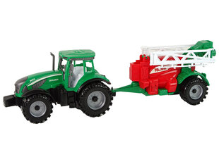 Rotaļu lauksaimniecības traktors ar smidzinātāja piekabi Lean Toys Farm Tractor цена и информация | Игрушки для мальчиков | 220.lv