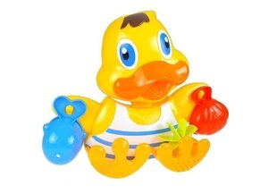 Vannas rotaļlietu komplekts Lean Toys Pīle ar krūzēm cena un informācija | Rotaļlietas zīdaiņiem | 220.lv