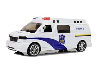 Rotaļu policijas automašīna ar gaismām un skaņu Lean Toys Linghui Model, balta цена и информация | Игрушки для мальчиков | 220.lv