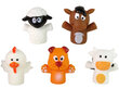 Pirkstiņu lelles Lauksaimniecības dzīvnieki Lean Toys Finger Puppet Farm Animals, 5 gab. cena un informācija | Rotaļlietas meitenēm | 220.lv