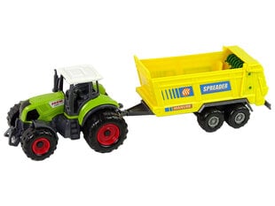 Rotaļu lauksaimniecības traktoru komplekts - traktori ar piekabēm un kombains Lean Toys Farm Set, 3 gab. cena un informācija | Rotaļlietas zēniem | 220.lv