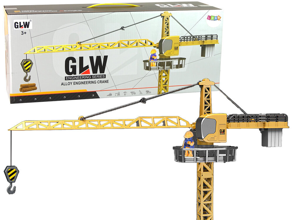 Rotaļu celtniecības celtnis Lean Toys GLW Engineering Series, dzeltens цена и информация | Rotaļlietas zēniem | 220.lv