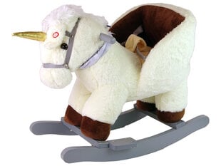 Лошадь-качалка Рокер Белый Единорог цена и информация | Игрушки для малышей | 220.lv