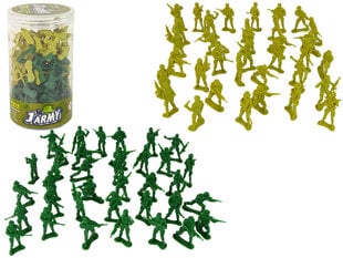 Figūriņu militārais komplekts Karavīri J'Army Soldiers, zaļi, 72 gab. cena un informācija | Rotaļlietas zēniem | 220.lv