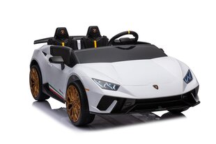 Divvietīgs elektromobilis bērniem Lamborghini Huracan Performante Spyder, balts cena un informācija | Bērnu elektroauto | 220.lv