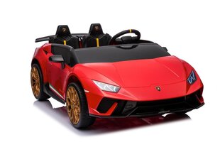 Divvietīgs elektromobilis bērniem Lamborghini Huracan Performante Spyder, sarkans cena un informācija | Bērnu elektroauto | 220.lv