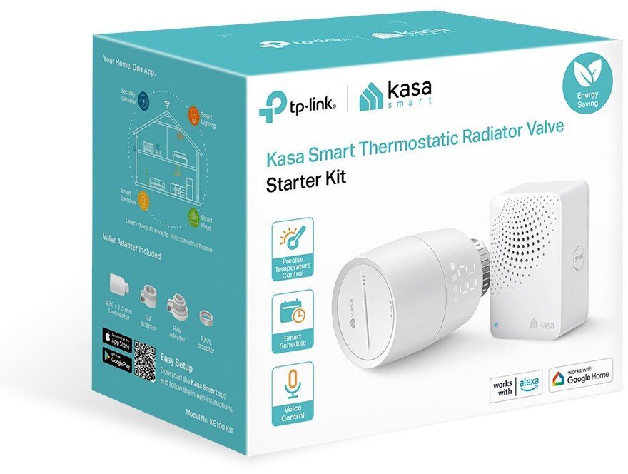 TP-Link termostata radiatora vārsta starta komplekts KE100 KIT цена и информация | Siltās grīdas | 220.lv