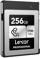 Lexar atmiņas karte CFexpress 256GB Professional Type B Silver cena un informācija | Atmiņas kartes mobilajiem telefoniem | 220.lv