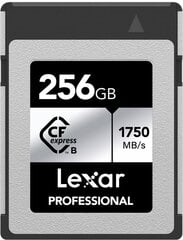 Lexar memory card CFexpress 256GB Professional Type B Silver цена и информация | Карты памяти для телефонов | 220.lv