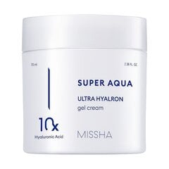 Интенсивно увлажняющий крем с гиалуроном Missha Super Aqua Ultra Hyalron Cream, 70 мл цена и информация | Наносите на чистую кожу лица. Подержите около 10-15 минут и смойте водой. | 220.lv