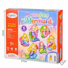 Ģipša magnētu veidošanas komplekts Nāriņa ColorDay Mould & Paint Mermaid, 6 gab. cena un informācija | Modelēšanas un zīmēšanas piederumi | 220.lv