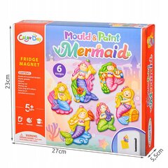 Ģipša magnētu veidošanas komplekts Nāriņa ColorDay Mould & Paint Mermaid, 6 gab. цена и информация | Принадлежности для рисования, лепки | 220.lv