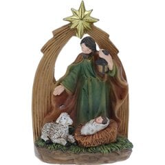 Ziemassvētku vecīšu aina svētā ģimene, 13cm cena un informācija | Ziemassvētku dekorācijas | 220.lv